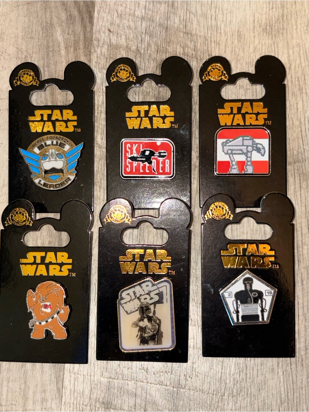 Lot of 6 Disney Parks Trading Pins “Star Wars” Franchise